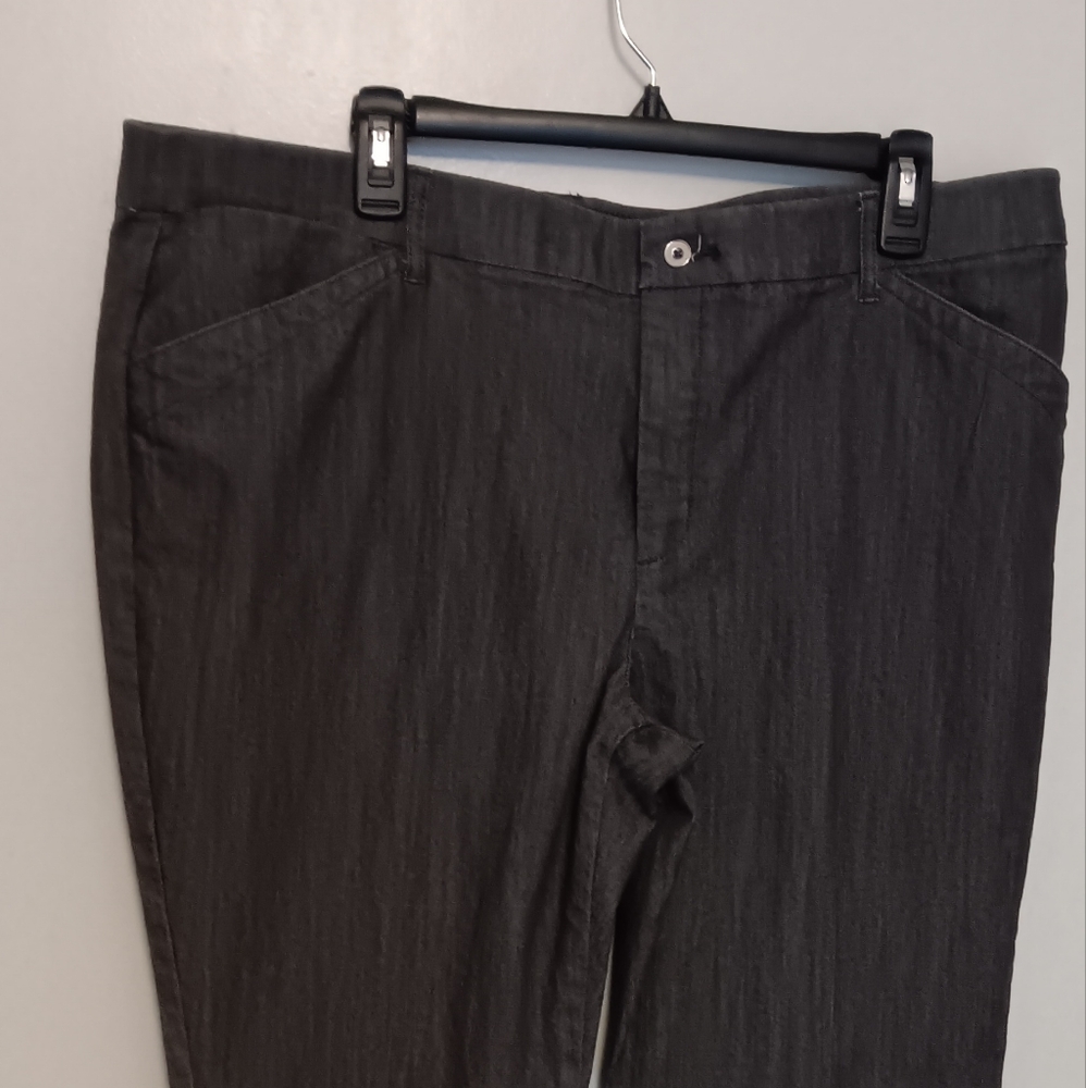 Grey Lee Regular Fit Straight Leg Pants
